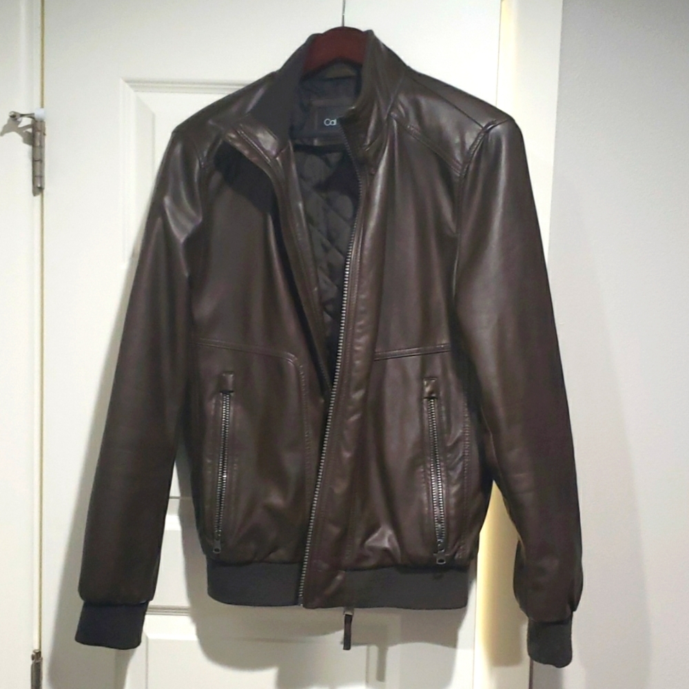 Calvin Klein Faux Leather Jacket